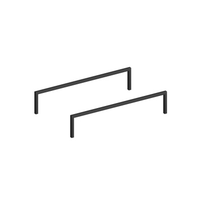 Ножка Atollo/Атолло 80 низкая металлическая, черная матовая Ножка Atollo/Атолло 80 низкая металлическая, черная матовая