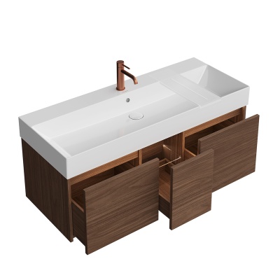 Тумба Grande/Гранде подвесная 120, 3 ящика, структурированный орех Тумба Grande/Гранде подвесная 120, 3 ящика, структурированный орех