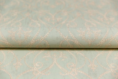 Обои виниловые на флизелиновой основе Дамаск мотив, зелёный Обои виниловые на флизелиновой основе Дамаск мотив, зелёный