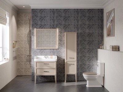 Пенал Pompei/Помпеи напольный\подвесной 150, камео бежевый глянцевый Пенал Pompei/Помпеи напольный\подвесной 150, камео бежевый глянцевый