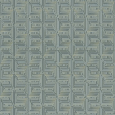 Обои виниловые Геометрия мотив, синий, золотой