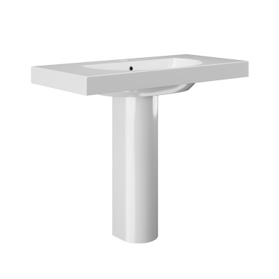 Раковина Buongiorno/Бонджорно подвесная\мебельная 100, белая глянцевая Раковина Buongiorno/Бонджорно подвесная\мебельная 100, белая глянцевая