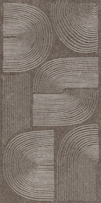 Декор Руссильон коричневый тёмный матовый обрезной 30x60x0,9