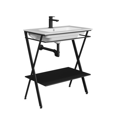 Металлическая структура Piano Next/Пиано Некст напольная 75, черная матовая Металлическая структура Piano Next/Пиано Некст напольная 75, черная матовая