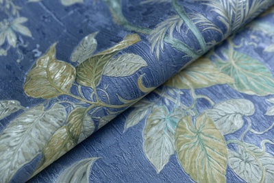 Обои виниловые Оранжерея мотив, синий Обои виниловые Оранжерея мотив, синий