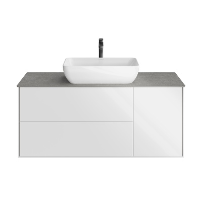 Тумба PLAZA Modern подвесная 120 белый 3 ящика