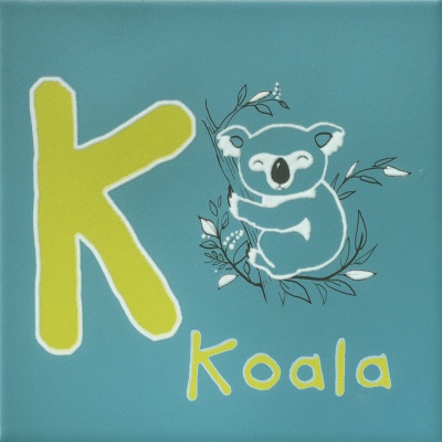 Декор Зоопарк «K» матовый 20x20x0,69