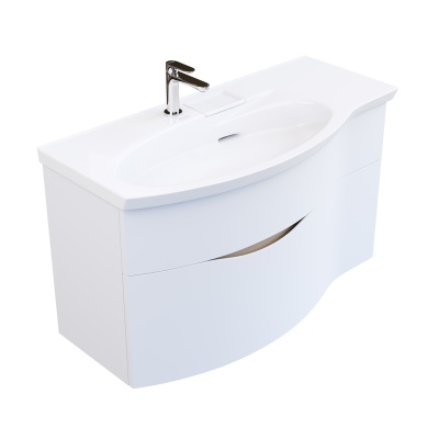 Тумба RIVA 100 см левая, белая матовая