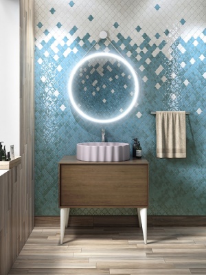 Раковина ARTBASIN Conchiglia накладная 50, мальва матовая