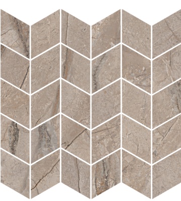 Декор Ифран мозаичный бежевый светлый глянцевый обрезной 30x31,2x0,9