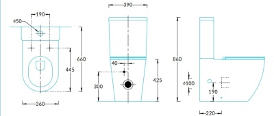 Бачок для напольного унитаза SFERA c арматурой, белый глянцевый Бачок для напольного унитаза SFERA c арматурой, белый глянцевый