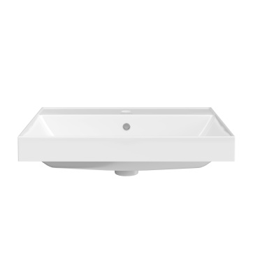 Раковина CUBO подвесная/мебельная 60, белая глянцевая Раковина CUBO подвесная/мебельная 60, белая глянцевая