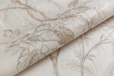 Обои виниловые Оранжерея мотив, бежевый