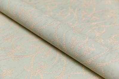 Обои виниловые на флизелиновой основе Дамаск мотив, зелёный Обои виниловые на флизелиновой основе Дамаск мотив, зелёный