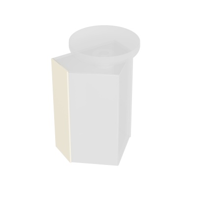 Боковина универсальная для двух модулей CARAVAN, сливочная матовая Боковина универсальная для двух модулей CARAVAN, сливочная матовая