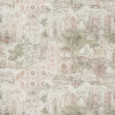 Обои виниловые Впечатление мотив, зеленый Обои виниловые Впечатление мотив, зеленый