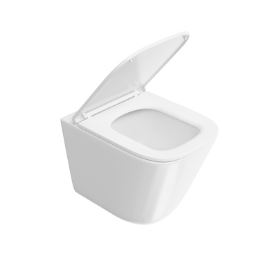 Унитаз CUBO Tornado подвесной, с системой смыва торнадо с крепежом и сиденьем, белый глянцевый Унитаз CUBO Tornado подвесной, с системой смыва торнадо с крепежом и сиденьем, белый глянцевый