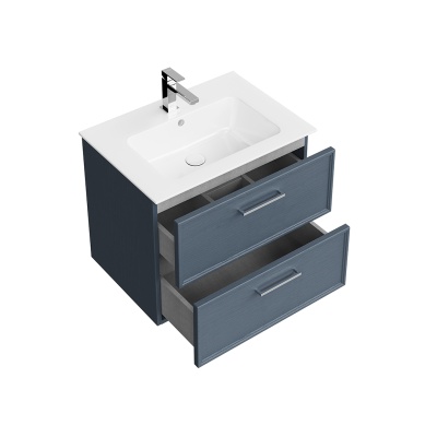 Тумба PIANO Classic подвесная 65, ясень синий матовый