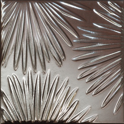 Декор Агдаль 4 металл глянцевый структура 15x15x0,9