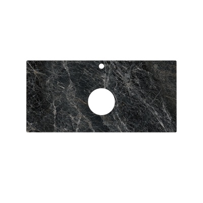 Столешница из керамогранита для накладных раковин, Риальто 100 см, серый темный лаппатированный Столешница из керамогранита для накладных раковин, Риальто 100 см, серый темный лаппатированный