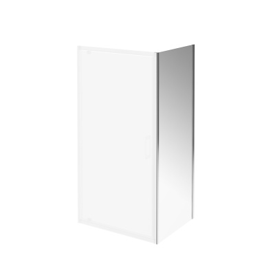 Душевая боковая панель VETRO, 80х195, хром