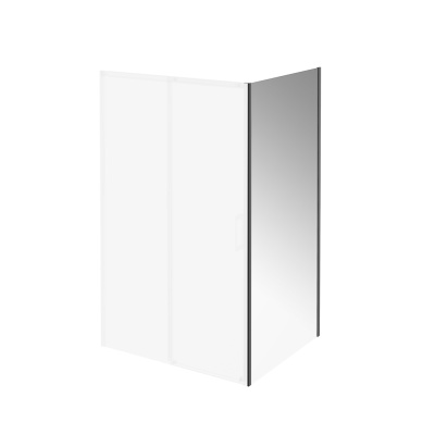 Душевая боковая панель VETRO, 100х195, матовый черный Душевая боковая панель VETRO, 100х195, матовый черный