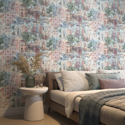 Обои виниловые Впечатление мотив, цветной Обои виниловые Впечатление мотив, цветной