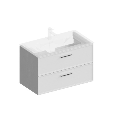 Тумба PIANO Classic подвесная 85, ясень белый матовая