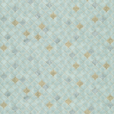 Обои виниловые Арабески мотив, бирюзовый Обои виниловые Арабески мотив, бирюзовый