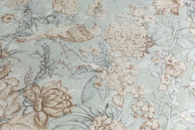 Обои виниловые Азулежу мотив, зеленый