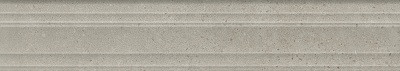 Бордюр Багет Монсеррат серый светлый матовый обрезной 40x7,3x2,7