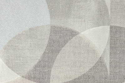 Обои виниловые на флизелиновой основе Шафран мотив, серый, круги Обои виниловые на флизелиновой основе Шафран мотив, серый, круги