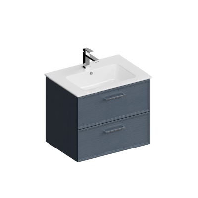 Тумба PIANO Classic подвесная 65, ясень синий матовый