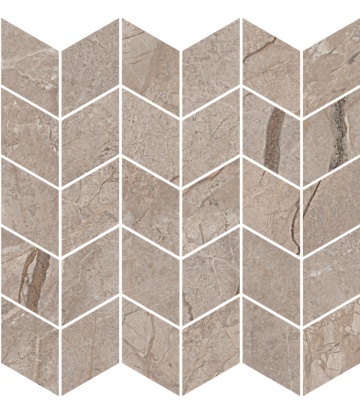 Декор Ифран мозаичный бежевый светлый глянцевый обрезной 30x31,2x0,9