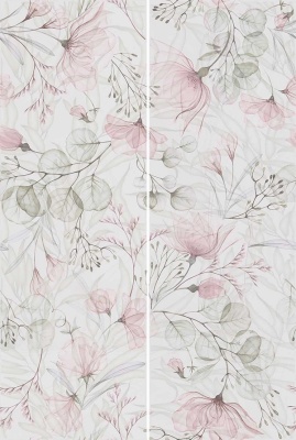 Панно Веро глянцевый обрезной 80х120 из 2-х частей 40х120x1