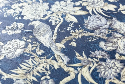 Обои виниловые Азулежу мотив, синий Обои виниловые Азулежу мотив, синий