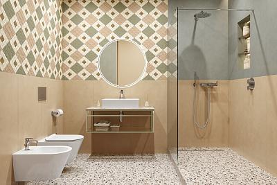 Ванная комната с душевой Арабески Марокко