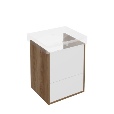 Тумба PRO подвесная 2 ящика 50, вяз